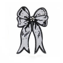 Large Bow Sequined Applique Iron on Patches for Clothing Bow-knot Beaded Patch Fabric Shirt Clothes Stickers DIY Apparel Sewing 2024 - buy cheap