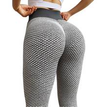 CHRLEISURE Grid Tights Yoga Pants Women Seamless High Waist Leggings Breathable Gym Fitness Push Up Clothing Girl Yoga Pant 2024 - купить недорого