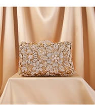 gold Rhinestone Crystal dress Clutch Bag For Evening bags Minaudiere Wedding Clutches Small Phone Purse Bag shoulder bags gift 2024 - buy cheap