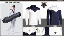 Q2020 Мужская спортивная одежда с коротким рукавом, мягкая быстросохнущая рубашка поло для гольфа, футболка для гольфа, одежда для гольфа, одежда для отдыха, на выбор 2024 - купить недорого