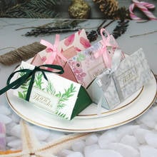 10/50/100pcs Paperboard Candy Box Favor And Gift Boxes With Ribbon DIY For Guest Birthday Christmas Party Wedding Decoration 2024 - buy cheap