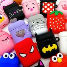 For Airpods Case Silicone Stitch Cartoon Cover for Apple Air pods Cute Earphone Case 3D Headphone case for Earpods Accessories 2024 - buy cheap