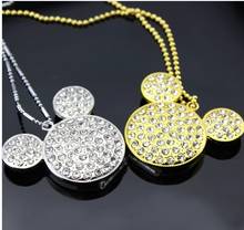 NEW Mickey Necklace Jewelry USB 128GB Pendriev 64GB Flash Drive Memory Stick 16GB 32GB 64GB Pendrive 1TB Pen Drive 2TB Gift 2.0 2024 - buy cheap