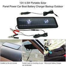 Painel solar portátil de 12v 4.5w, bateria universal para carro, barco, ar livre, carro, barco, energia recarregável 2024 - compre barato