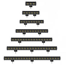 Barra de luz led com lente 6d 4x4, fora da estrada, para carro, niva 4wd, caminhão, suv, uázio, atv, barco, motocicleta, fora da estrada, 12v, 24v, luzes para direção 2024 - compre barato