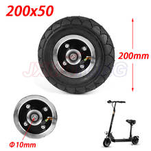 200x50 scooter elétrico pneu com cubo de roda 8 "scooter pneu inflação do veículo elétrico liga de alumínio roda pneu pneumático 2024 - compre barato