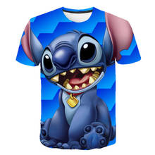2021 летняя детская кавайная футболка в стиле Харадзюку, забавная 3D футболка для мальчиков и девочек с рисунком животных, милая Повседневная рубашка с мультяшным принтом 2024 - купить недорого