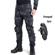 Pantalones militares tácticos del ejército para hombre, pantalón con rodilleras, trabajo exterior, Cambat, policía, Airsoft, caza 2024 - compra barato