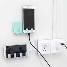 Besegad настенный держатель для телефона с гнездом для зарядки док-станция для iPhone Samsung Huawei Xiaomi держатель для ванной комнаты 2024 - купить недорого