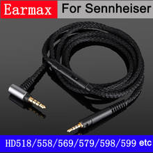 Nuevo cable de actualización para Sennheiser hd598 / hd558 / hd518 / hd598 CS / hd599 / hd569/hd579/2,20 s 2.30i 2,30g, cable de audio para auriculares 2024 - compra barato