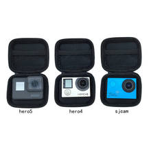 Mini bolsa de câmera de ação para gopro, capa portátil à prova de choque com caixa de armazenamento, compacta, à prova d'água para gopro hero 6 5 4 3 + sjcam xiaomi yi 4k mijia 2024 - compre barato