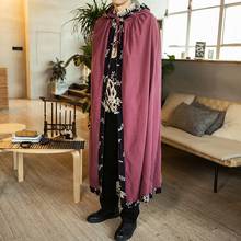 Traditional Chinese Clothing For Men Male Long Trench Coat Cotton Linen Patchwork Winter Men Vintage Robe Chinese Cloak KK3064 2024 - buy cheap