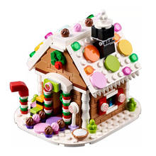 2020 cidade inverno aldeia cena do feriado gingerbread casa papai noel elk blocos de construção tijolos crianças brinquedos presente 2024 - compre barato