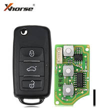 Xhorse XKB510EN Universal Remote Key B5 Type 3 Buttons for VVDI VVDI2 Key Tool English Version 10pcs/lot 2024 - buy cheap