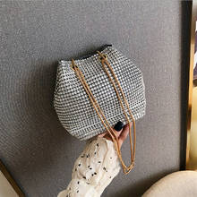 Women Handbags Evening Bag Full Rhinestones Mini Bucket Bag Shining Crossbody Bag 2024 - buy cheap