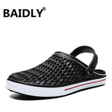 Summer Casual Sandals for Men New Men Beach Slippers Breathable Hole Flats Light Male Massage Shoes Men Sandals Slippers 2024 - buy cheap