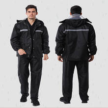 Nova impermeável durável capa de chuva adulto calças jaqueta conjunto moto chuva equitação poncho à prova dwaterproof água rainwear pesca fazenda para fora 2024 - compre barato