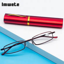 Imwete óculos de leitura de metal, óculos para miopia, unissex, retrô, para presbiopia, dioptria + 1.0 + 1.5 + 2.0 + 2.5 + 3.0 + 3.5 + 4.0 2024 - compre barato