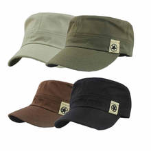 fashion Retro caps women men Military Hat Flat Roof  hat Baseball Field Cap Cadet Patrol Bush Hat PY6 2024 - buy cheap