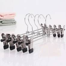 Clothes Rack Hangers For Pants Stainless Steel Chrome Plated Pants Rack Clip Stand Hanger Clips Adjustable Durable Organizer 2024 - buy cheap