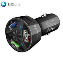 Dual USB Quick Charge 3.0 Car Charger With LED Display Universal Mobile Phone Charge for Samsung S8 S7 iPhone X 8 Charger 2024 - buy cheap