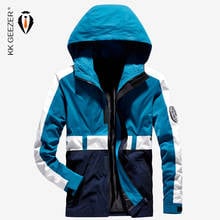 Mens Jackets Spring Autumn Breathable Patchwork Waterproof Coat Bomber Male Jacket Windbreaker Casual Hooded Brand High Quality 2024 - buy cheap