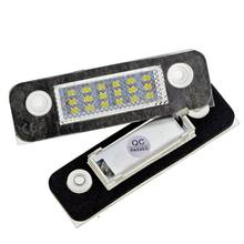 2Pcs 12V 18 LED Car License Plate Light White Number Plate Lamps Light SMD For Ford Fusion for Mondeo/MK2 for Fiesta MK5 Q1QE 2024 - buy cheap