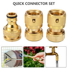Conector rápido de bronze para jardim, acessórios para irrigação com rosca fêmea 1/2/3/4 2024 - compre barato