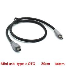 USB Type C 3.1 Male To Mini USB 5 Pin B Male Plug Converter OTG Adapter Lead Data Cable for Mobile Macbook 25cm / 1m 3ft 2024 - buy cheap