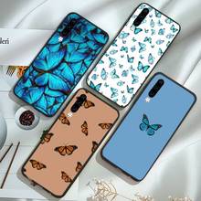 Funda bonita de mariposa azul para teléfono Huawei, Mate P 9 10 20 30 40 Pro 10i 7 8 a x Lite nova 5t 2024 - compra barato