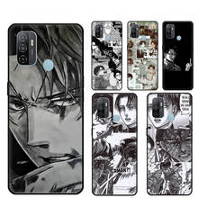 Capa de celular attack on titan levi ackerman, capa para celular oppo a53 2020 a31 a5 a9 a83 a91 a15 a1k a5s a52 a72 ren2 z 4 pro f5 f7 2024 - compre barato