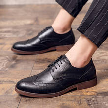 Mens Oxfords Shoes fashion business Leather Dress Shoe Male Wedding shoe social chaussure homme Fluff Office Formal Shoes 2024 - buy cheap