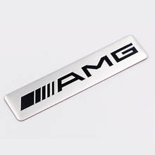1pcs aluminum car body sticker car badge decoration labeling for Mercedes benz AMG w204 w203 w212 w211 w124 w210 CLG car styling 2024 - buy cheap