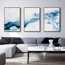 Nodic холст картина синяя морская вода постеры и принты картина со льдом фотографии современные настенные картины для гостиной арт дома деко 2024 - купить недорого