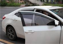 4pcs Chrome Window Visor Deflector Sun Rain Shield For Toyota corolla 2014 2015 2016 2017 2018 2024 - buy cheap