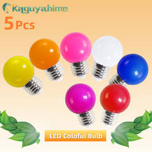 Kaguyahime-bombilla Led E27 colorida, lámpara de globo E27 de 3W, CA 220V SMD 2835 RGB, linterna G45, 5 uds. 2024 - compra barato