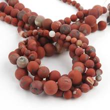 AAA Natural Matte Red Stone Jaspers Beads Loose Spacer Beads For Jewelry Making Diy Necklace Bracelet 15Inches 4/6/8/10/12mm 2024 - buy cheap