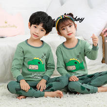 Conjunto de pijama para meninos e meninas, roupas de outono e inverno para crianças de algodão para 2, 4, 6, 8 e 10 e 12 anos 2024 - compre barato