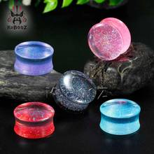 KUBOOZ New Simple Transparent Acrylic Ear Piercing Tunnels Plugs Mutil Color Ear Gagues Expanders Body Jewelrry For Women Men 2024 - buy cheap