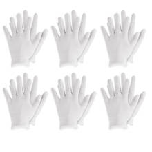 6 Pairs Thin Cotton Gloves Elastic Work Glove for Cosmetic Jewelry Inspection Reusable Kitchen Garden Cleaning Hand Protect Mitt 2024 - buy cheap