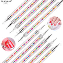 5Pcs Nail Art Dot Point Dotting Pen Acrylic Caviar 2 Way Manicure Tools Kit Set UV Gel Painting Drawing Brush Decorations 2024 - buy cheap