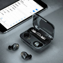 TWS Bluetooth 5. Наушники для зарядки, беспроводные наушники, стерео спортивные водонепроницаемые наушники, наушники с микрофоном 2024 - купить недорого