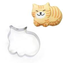 Cookie Cutter Stainless Steel Cat Shape Biscuit Cookie Cutter Mold Fondant Cake Baking Tool tray Mold Kitchen Baking Tool 2024 - buy cheap