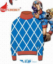 Disfraz de JoJo's Bizarre Adventure: Golden Wind Guido Mista, suéter, sombrero para adultos, L920 2024 - compra barato