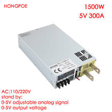 Fuente de alimentación de 1500W y 5V, controlador de 5V para tira LED de CA a CC de 0-5V, Control de señal analógica de 0-5V, fuente de alimentación ajustable de 300A 5VDC 2024 - compra barato