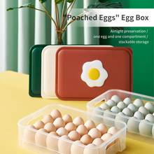 1 шт. Кухня контейнер яйца контейнеры для хранения Коробка органайзер для холодильника яйцо контейнер Пластик Коробка Чехол для хранения яиц свежие 2024 - купить недорого