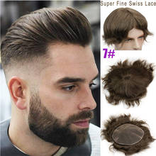 Toupee For Men Hair Swiss Full Lace Toupee European Real Human Hair Replacement For Men Hairpiece 10X8 Haman Hair Men Hair 2024 - buy cheap