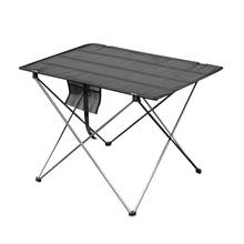 Portable Outdoor Folding Camping Table 6061 Aluminium Alloy Ultralight Collapsible Picnic Desk 2024 - buy cheap