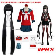 Disfraz de Cosplay Harukawa Maki para mujer, peluca de Anime Danganronpa, uniforme escolar para niñas, disfraz de Dangan Ronpa para Halloween, 2020 2024 - compra barato