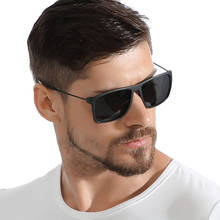 Brand Designer Design Sunglasses Men Polarized Square Driver Glasses Driving Mirrors Vintage Outdoor Sports Male Sun Glasses 2024 - buy cheap